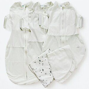 Happiest Baby SNOO Bundle: 3 Sleep Sacks + 2 Fitted Sheets, 100% Organic Cotton